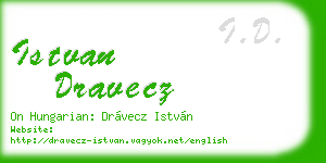 istvan dravecz business card