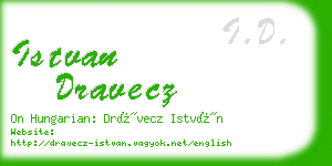 istvan dravecz business card